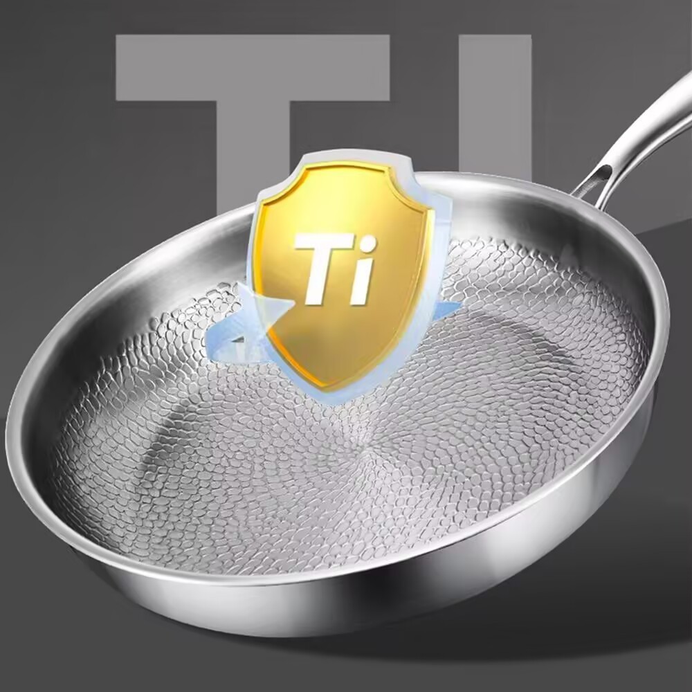 30cm with lid Germany Titanium Non-Stick Pan for Home Use, Steak & Egg Cooking