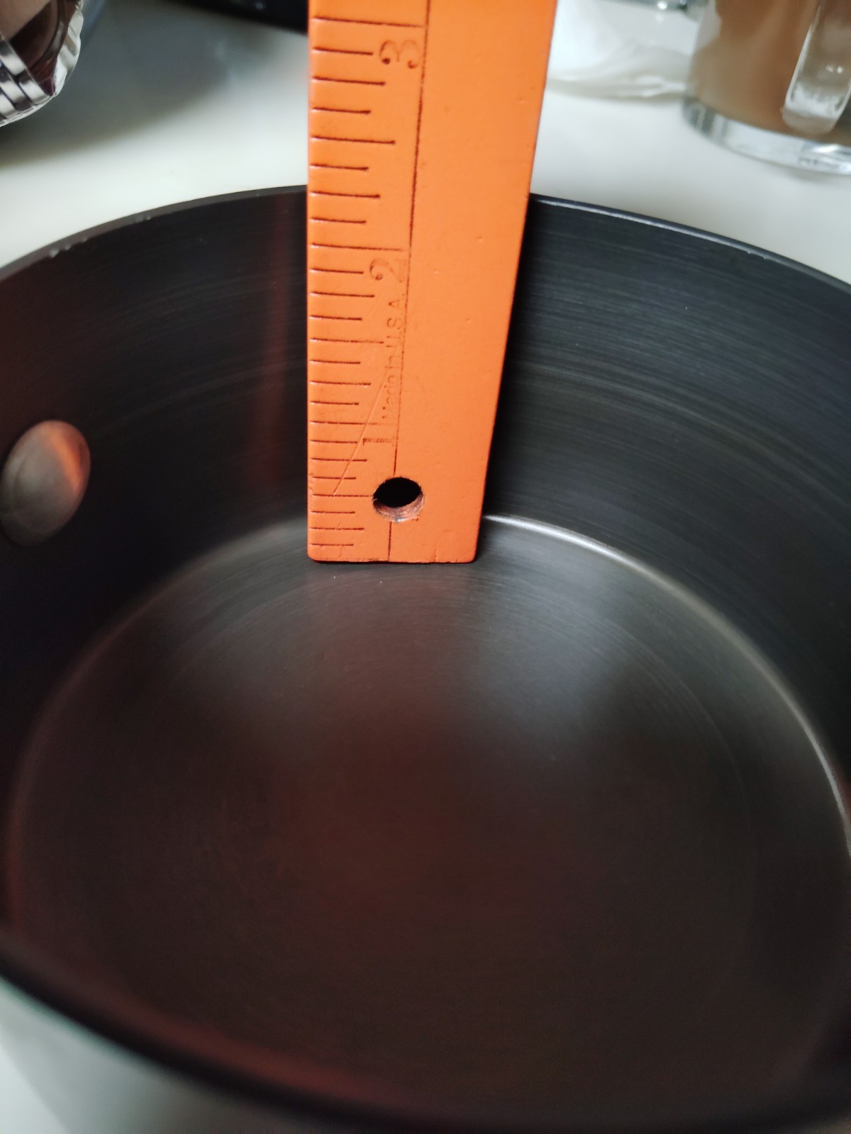 Vtg Pre Calphalon Commercial Aluminum Dual Spout 0.5 Qt Saucepan Butter Pot USA