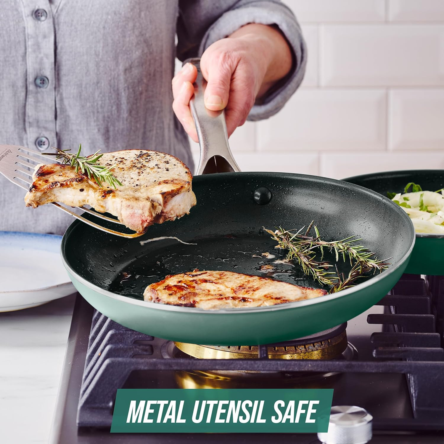 20 Piece Cookware Set, Green