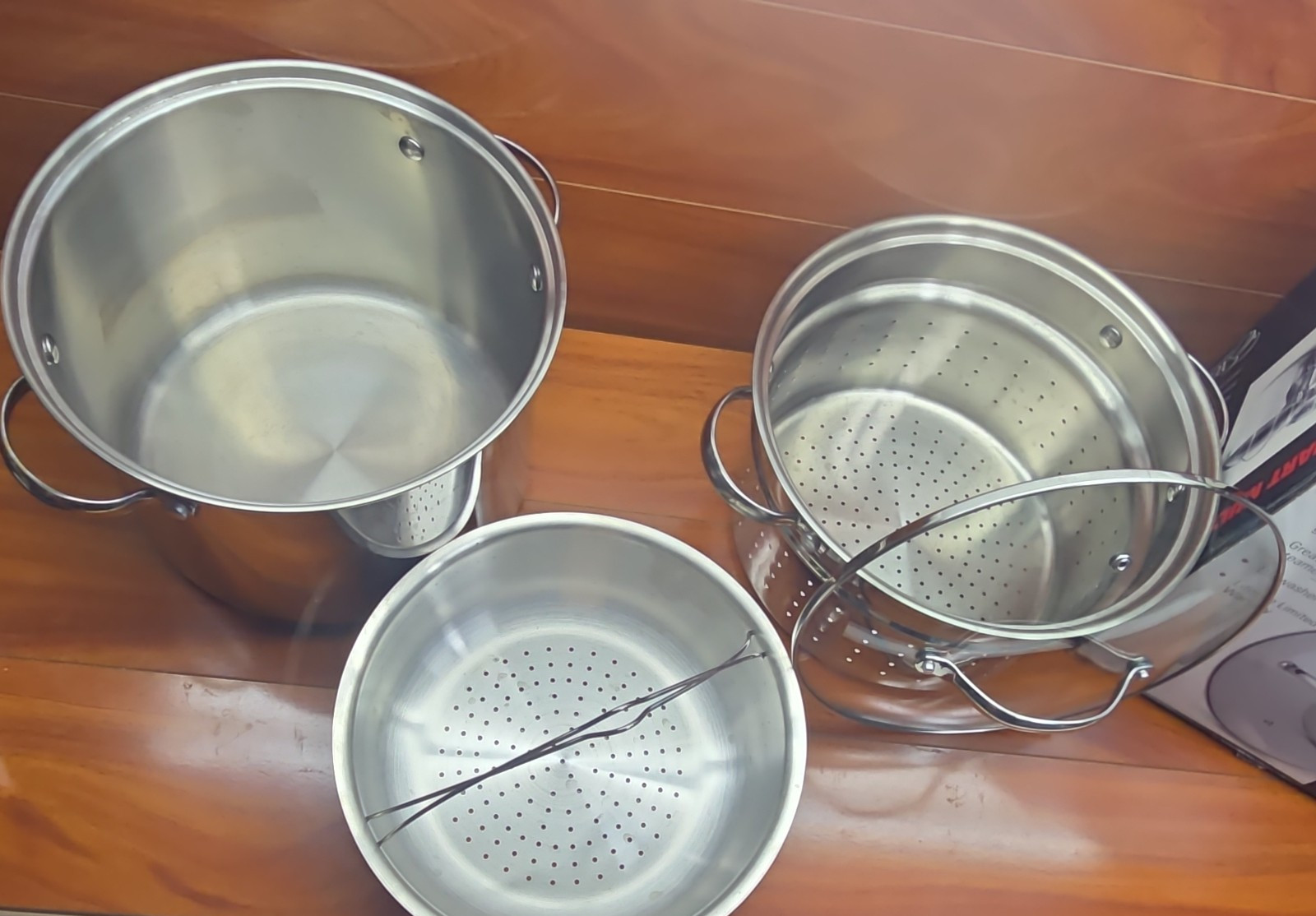 Exeter Stainless Steel 8 Quart 4 Piece Set Multi-Cooker with Glass Lid