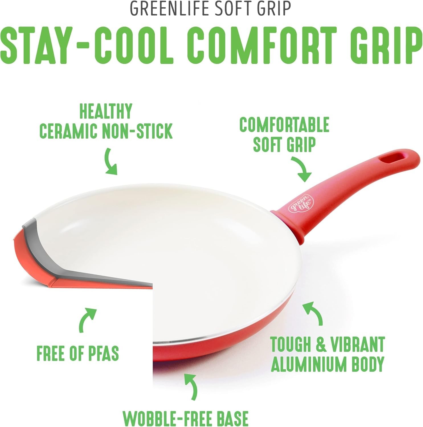 Complete 16-Piece Nonstick Cookware Set: All Stovetop Compatibility & Glass Lids