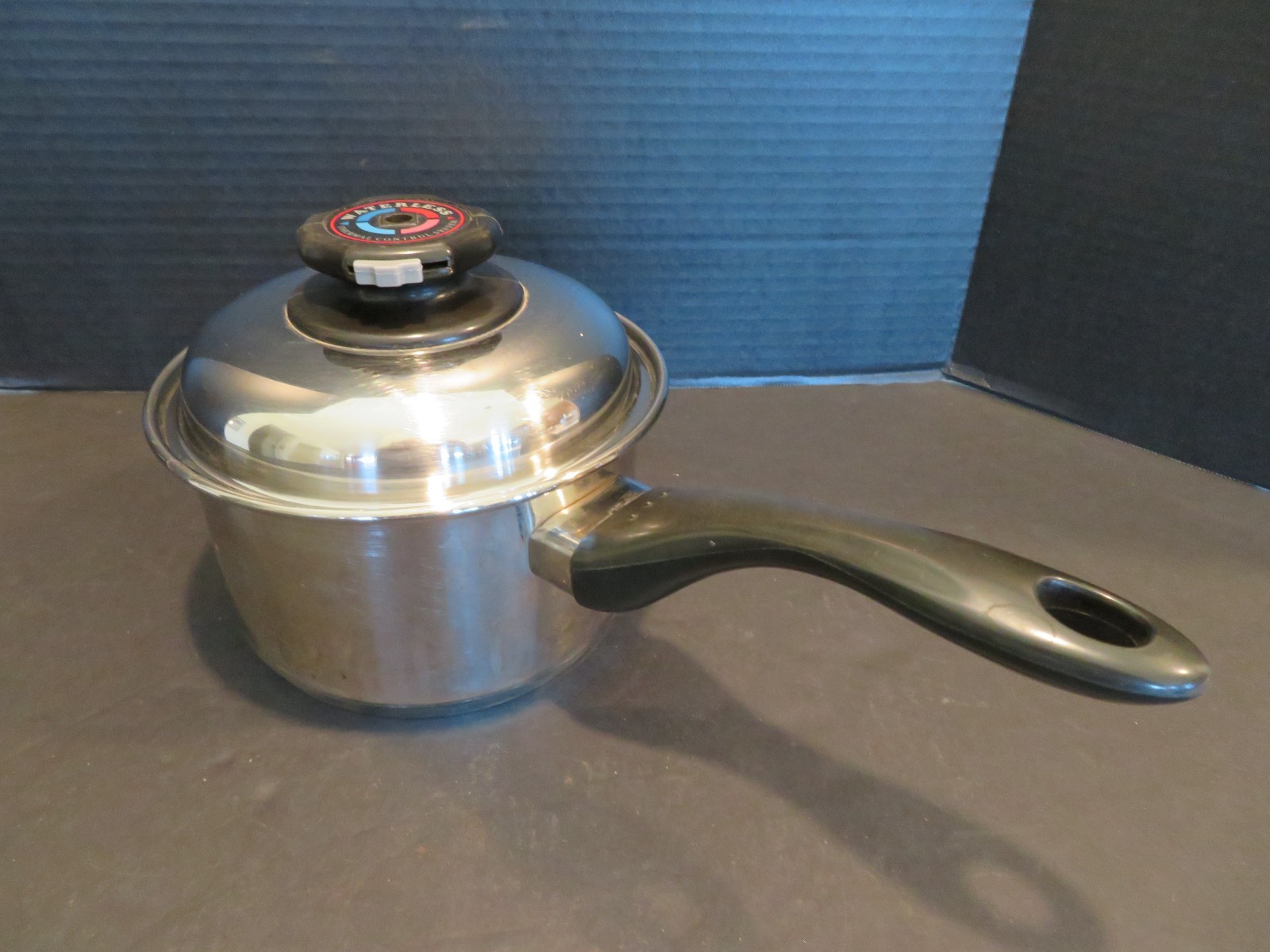 Vintage MAXAM 304 Surgical Stainless Steel Waterless Saucepan W/ or 1.7 Qt.