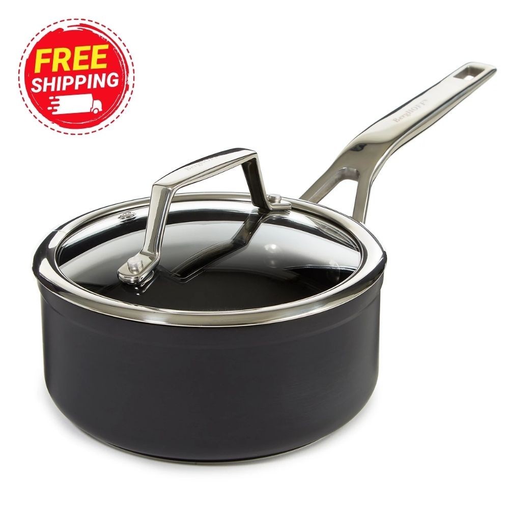 BergHOFF Essentials Hard Anodized Nonstick Saucepan with Lid