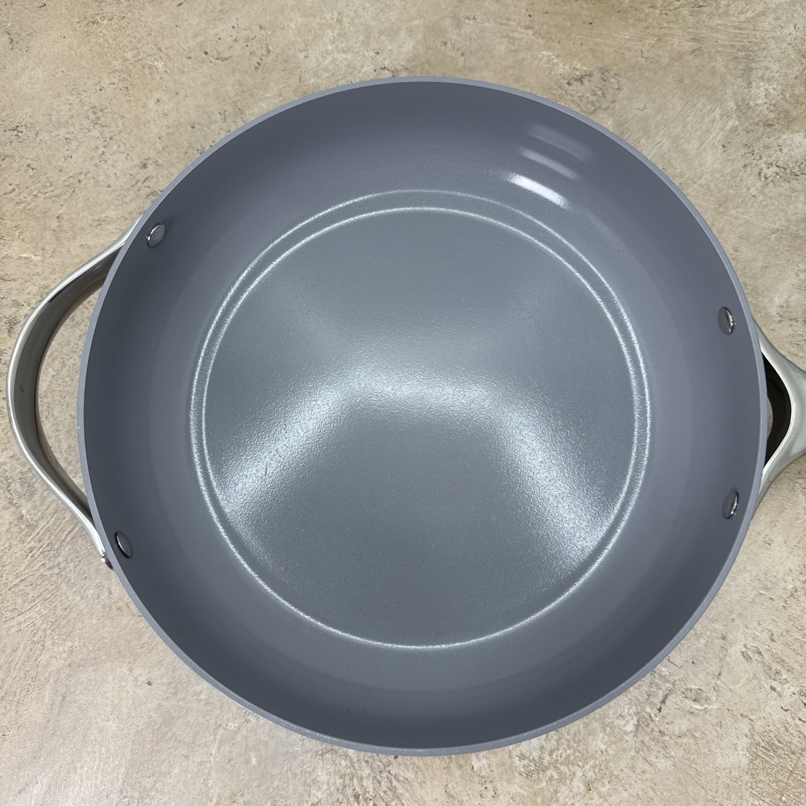 Caraway Home Non-Stick Ceramic-Coated 4.5 qt Saute Pan W/Lid (Gray)