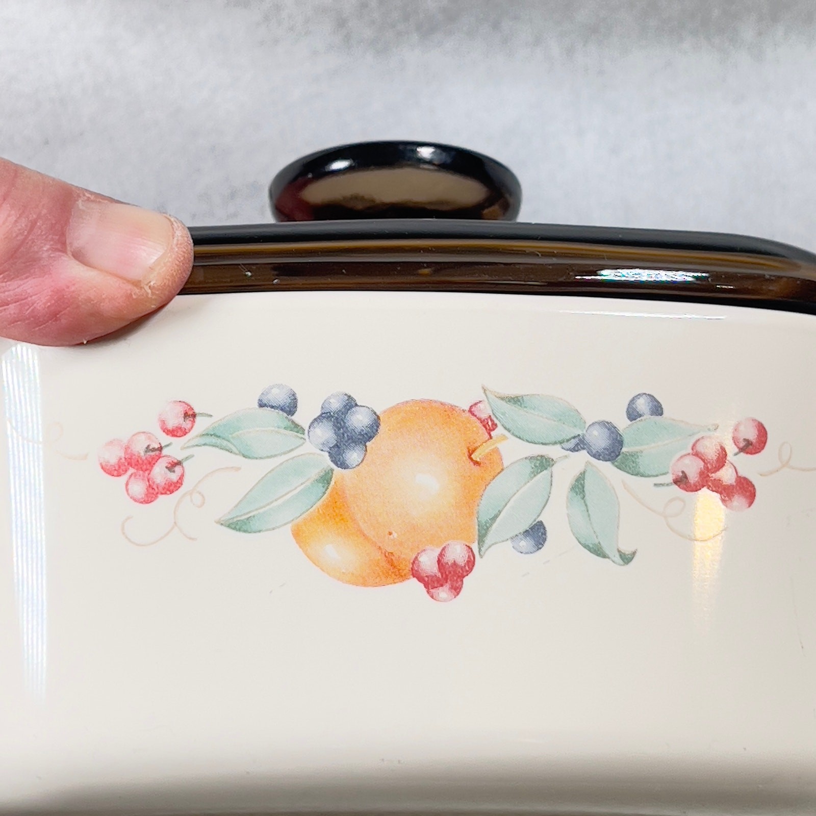 Corning Ware Abundance A-1 1/2- B 1.5 Liter Dish ~6″W x ~3.5″ H Casserole Dish