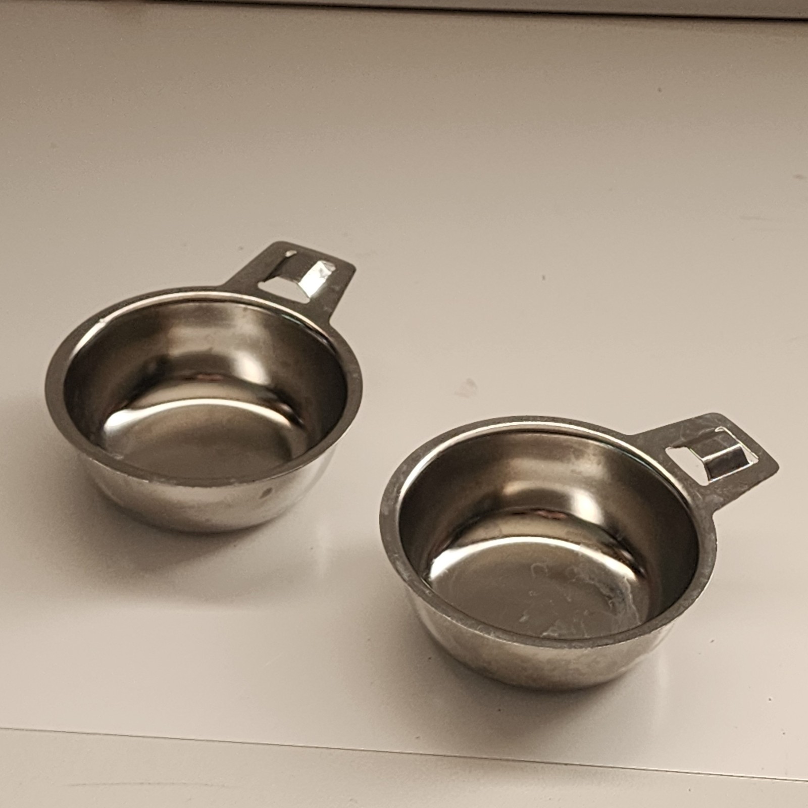 2x Replacement Stainless Egg Cups For Lustre Craft Pot Egg Poacher