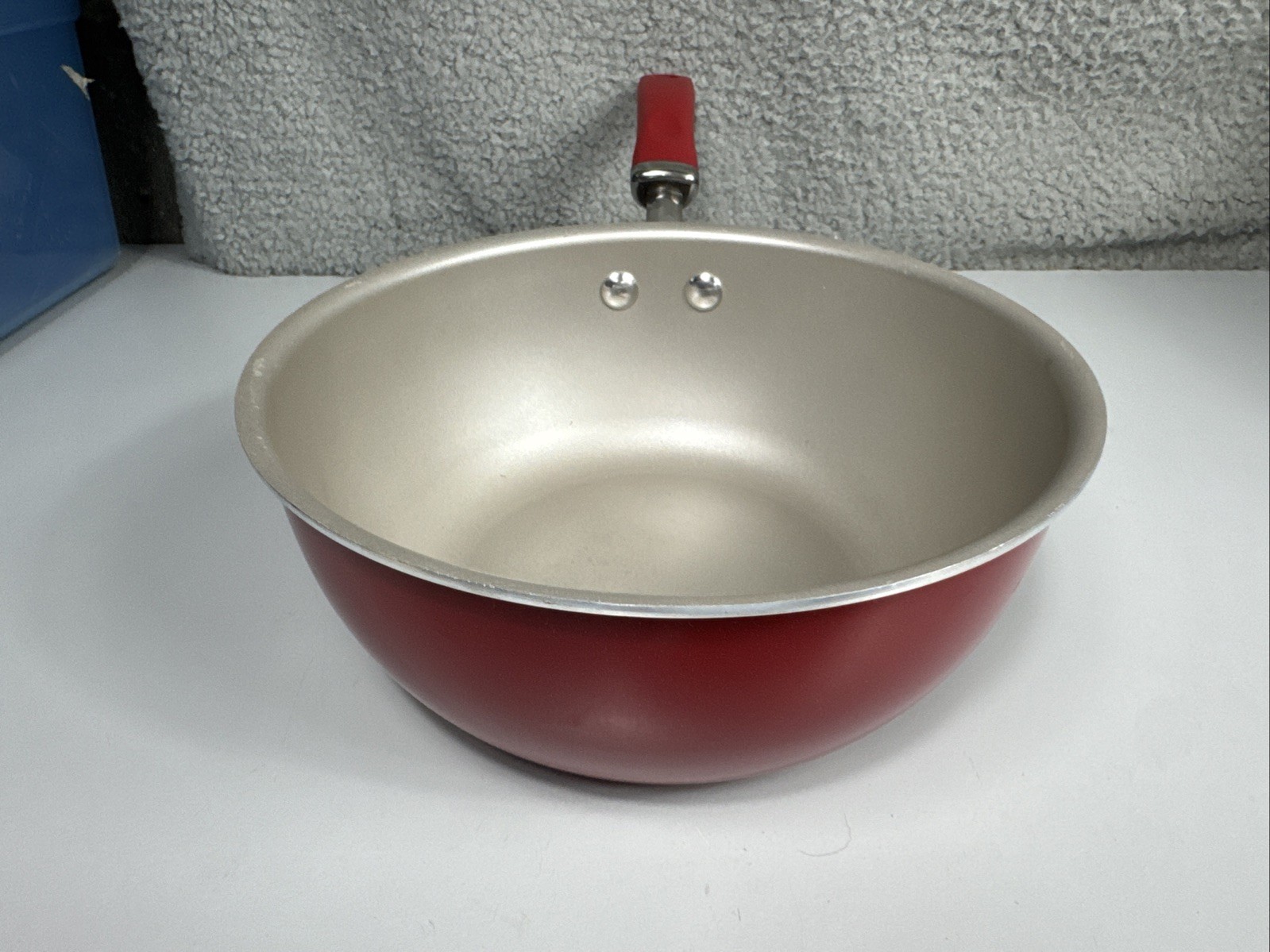 Rachael Ray Create Delicious 3qt Everyday Pan Red Shimmer 9” No Lid Excellent