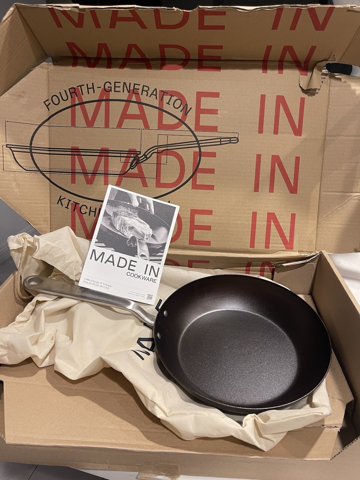Made In Cookware Carbon Steel Seasoned 10” Frying Pan