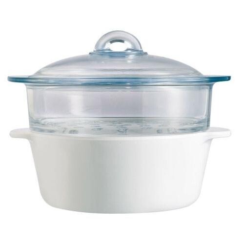 Pyrex Pyroflam Cocotte Steamer Set 2000mL φ200 × 80mm Vitro-Ceramic P25U000