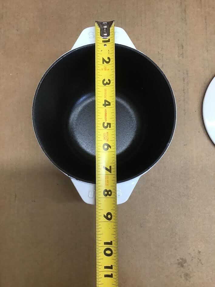 Staub Cast Iron 1.5-qt Petite French Oven – Matte White, Made in France