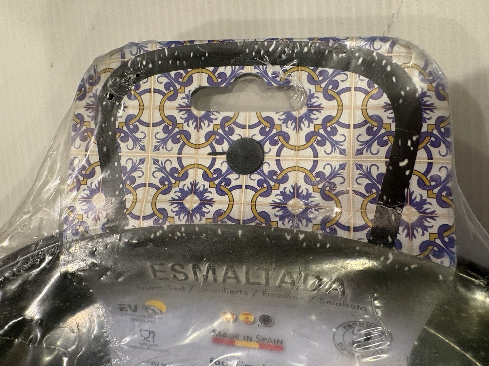 Induction , Vitroceramic Paella Pan PATA NEGRA 34cm Enamelled Steel Paella Pan