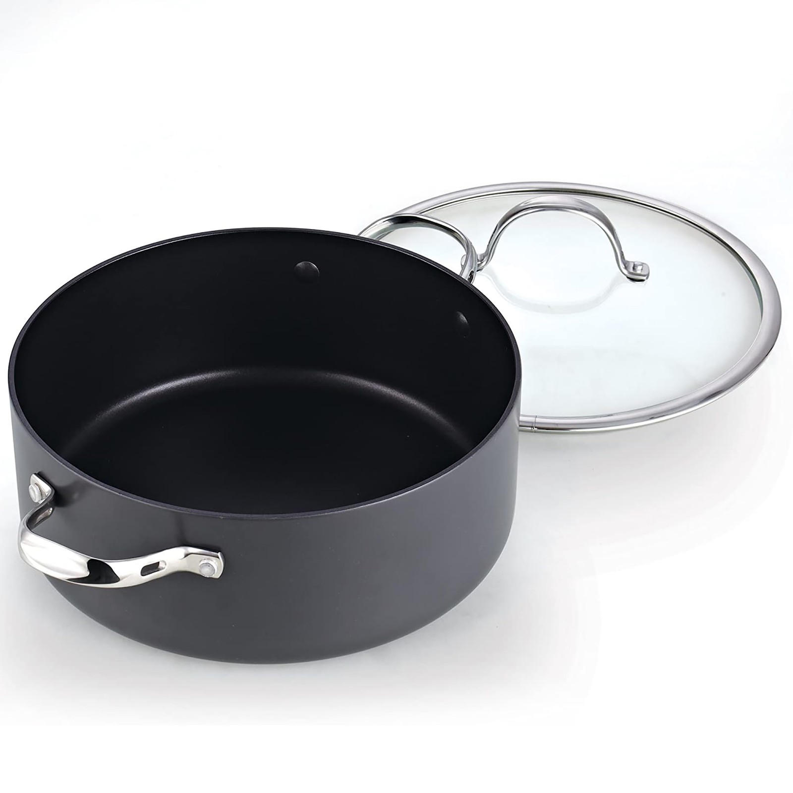 Cooks Standard Stock Pot Dutch Oven Casserole with Glass Lid, 7-Quart Classic Ha