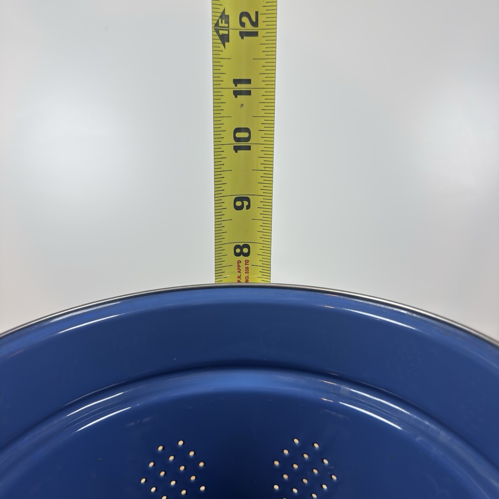 Le Creuset Enameled Steel Blue Steamer Colander Insert 7.25″ x 8.5″