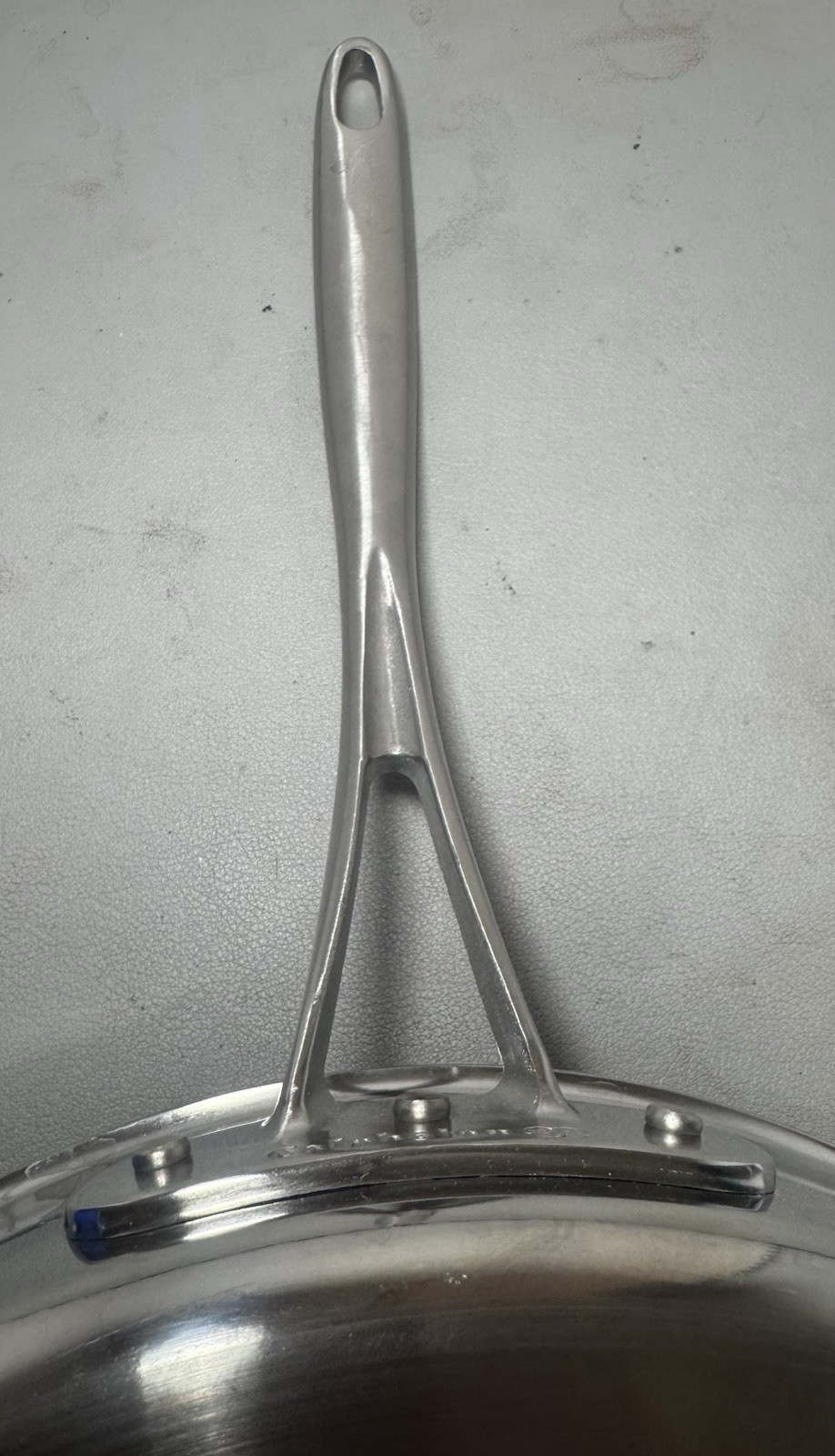 Calphalon 5 Qt Saute Pan 12″ Stainless Steel #5005 Helper Handle 2.5 “ Deep