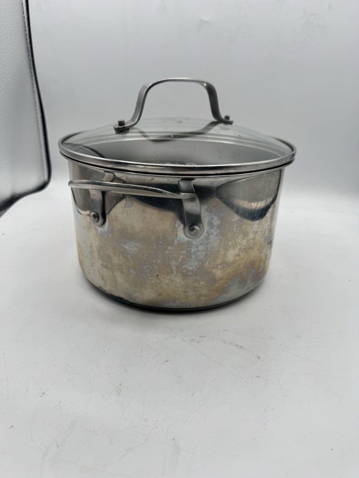 Emeril Lagasse 5 Qt 4.7 L Stock Pot Dutch Oven Stainless Steel with Clear Lid
