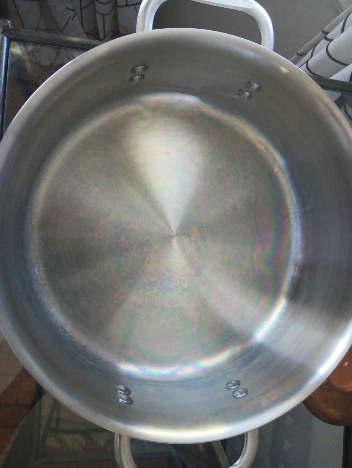 Calphalon 10” Induction Stainless Steel Dutch Oven 5QT Pot & Glass Lid No. 8785