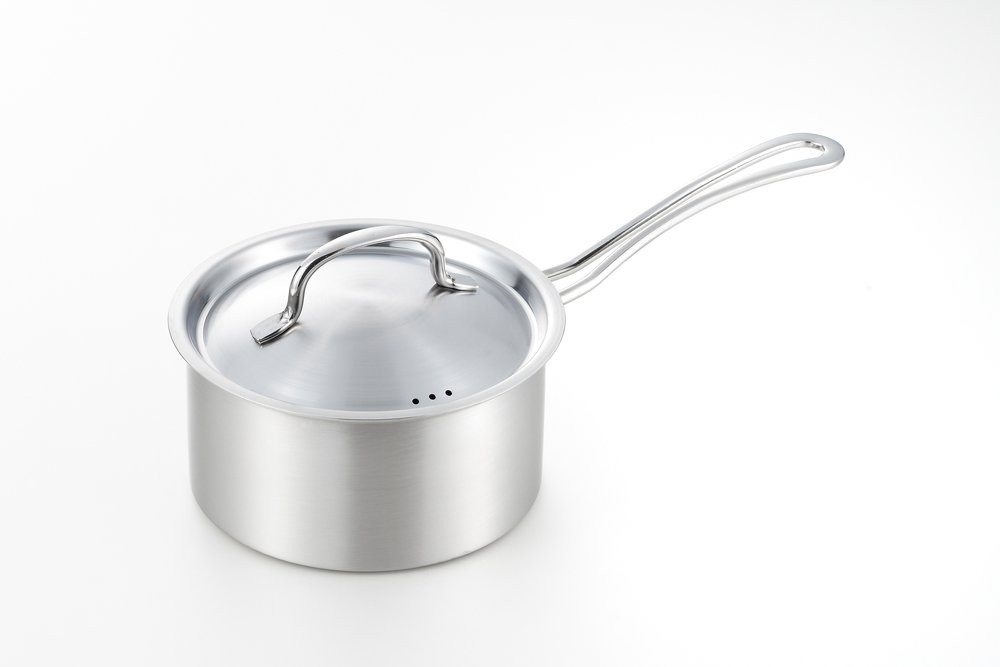 Yoshikawa Saucepan, 16cm, Stainless Steel, Gogi Style, 1.7L, 1700ml, Simple Desi
