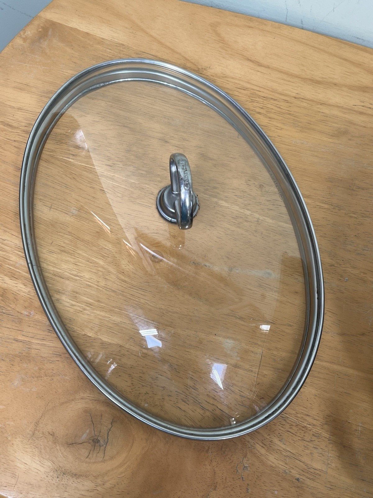 Chantal Enamel On Steel Roaster Pan Dutch Oven Oval Dome with Glass Lid OV30