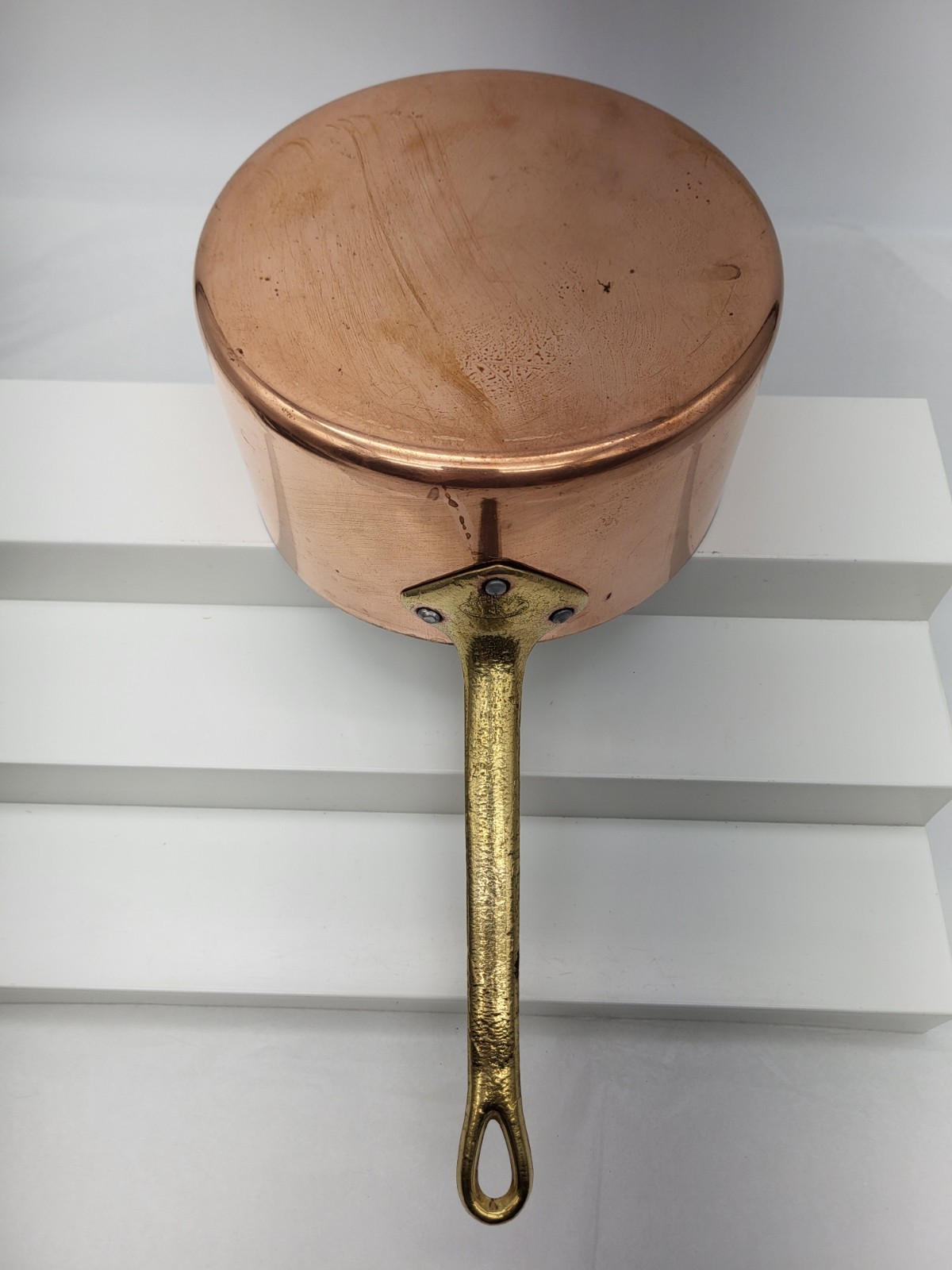 La Belle Cuisine Centuria International Copper Pot with Brass Handle – 1.5 Quart