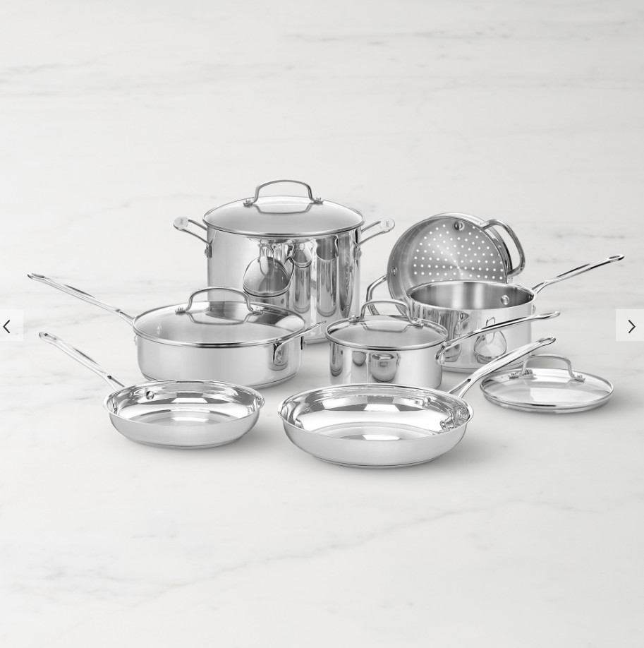 Cuisinart Chef’s Classic Stainless Steel 11-Piece Cookware Set