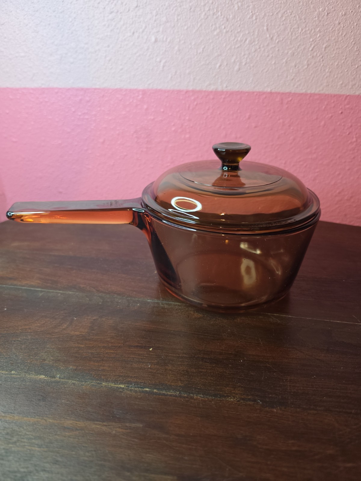 Corning Ware Vision Glass Cookware 1 L Sauce Pan with Pour Spout & Lid