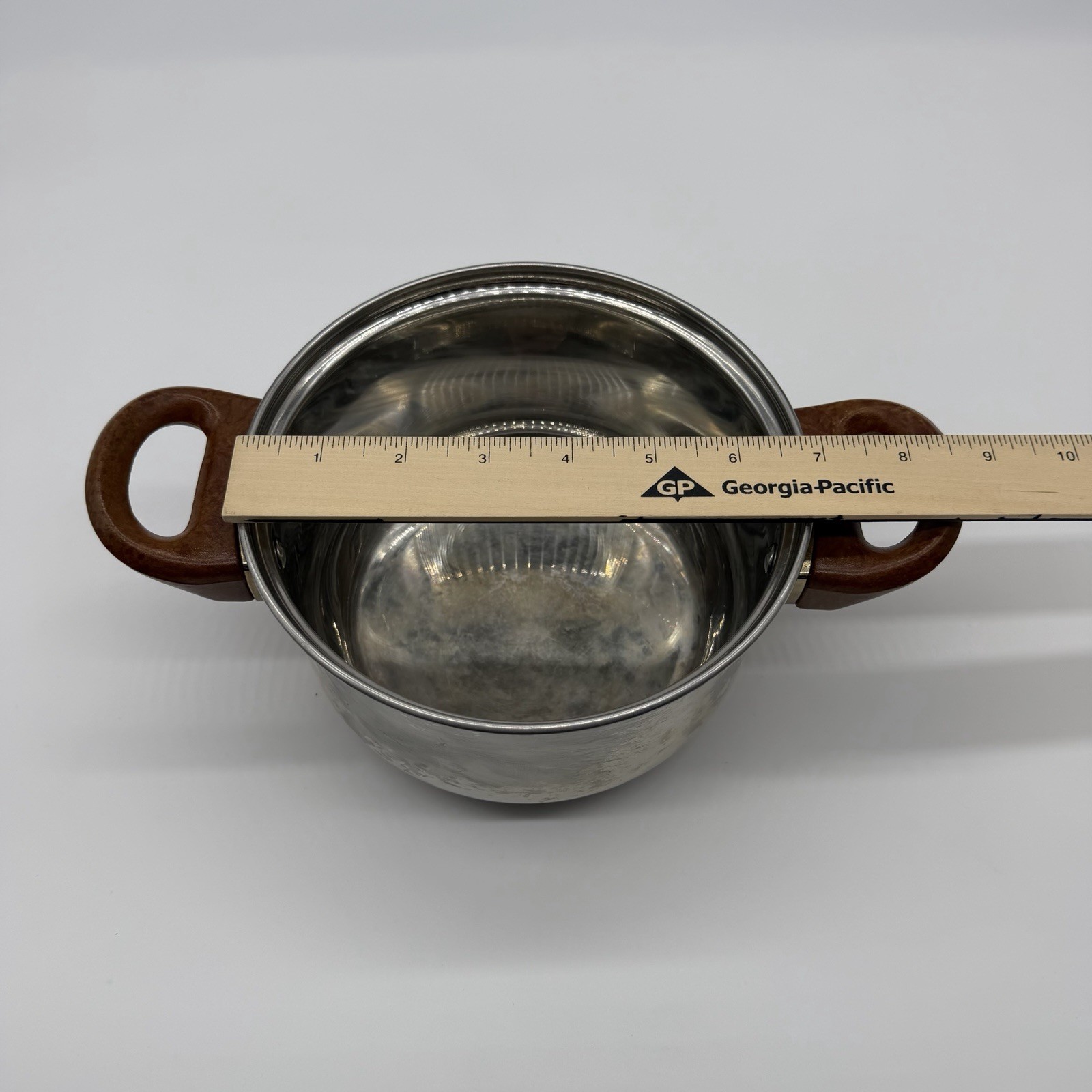 Uniware 1.5L Stainless Steel Sauce Pot Brown Handles Encapsulated Base No Lid