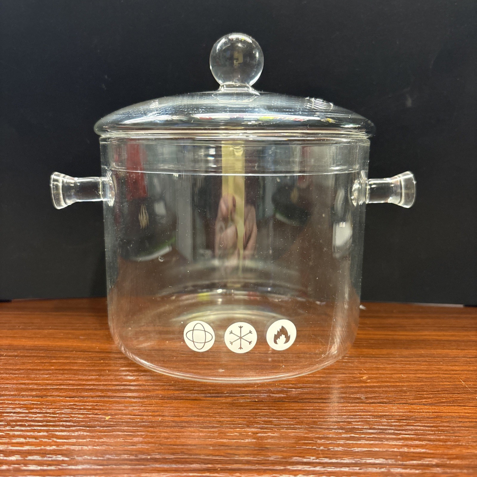 Luxshiny Glass Soup Pot w/Lid