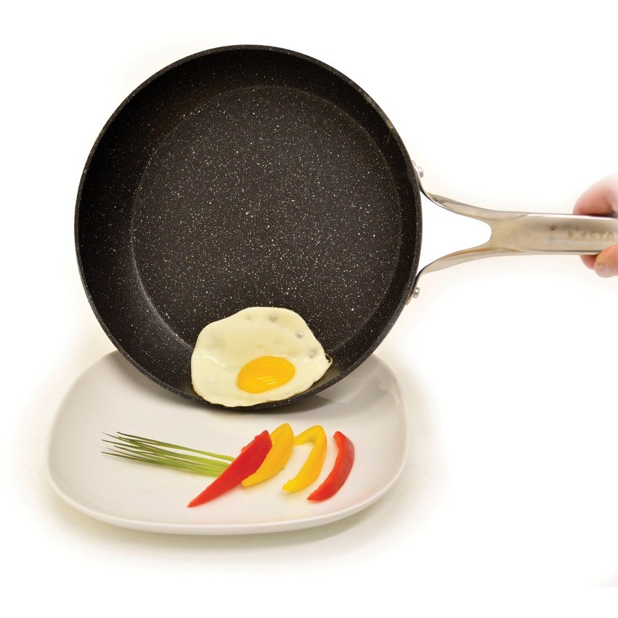 Starfrit The Rock Fry Pan with Stainless Steel Handle [12″] (60313)