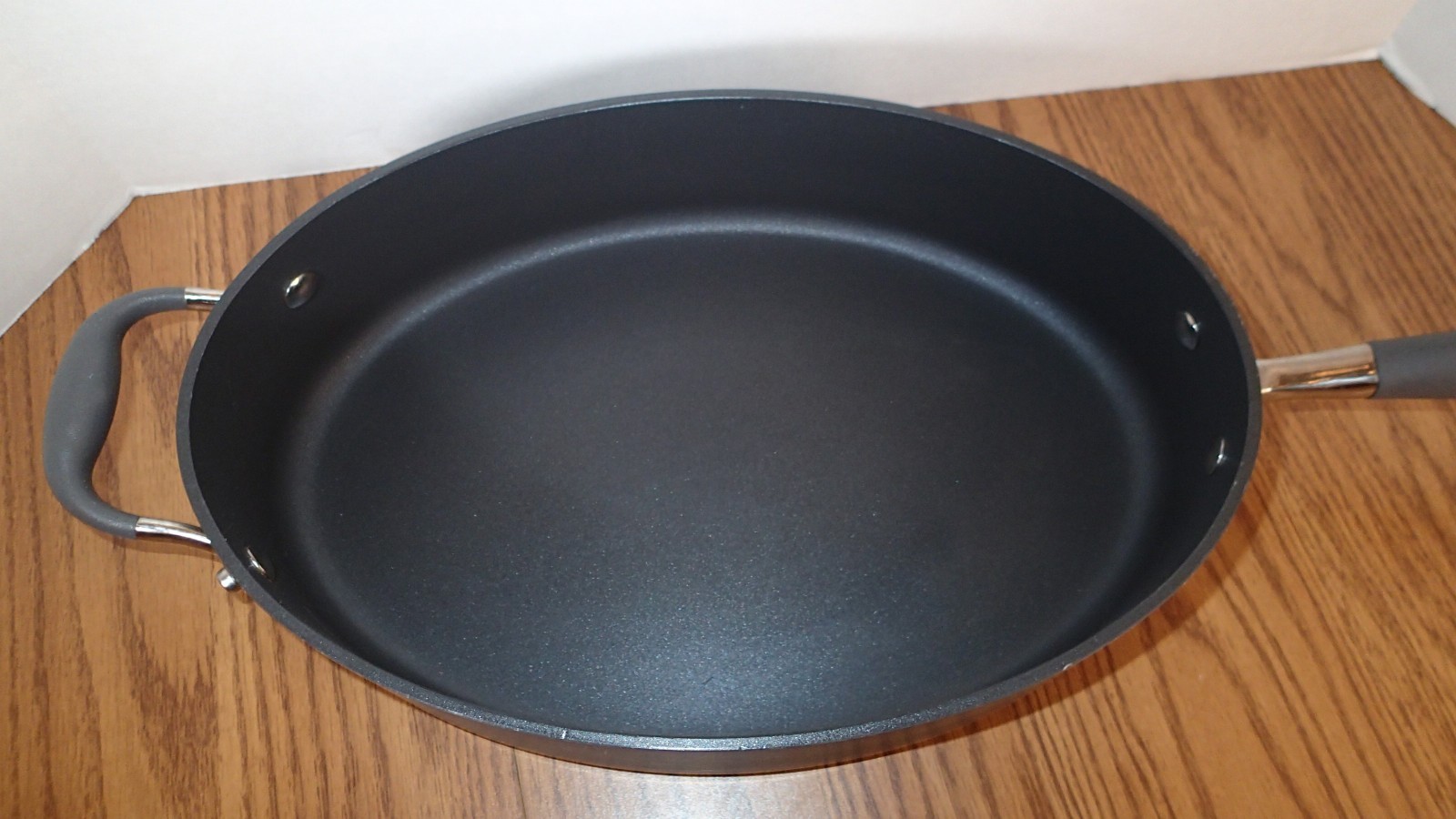 Anolon Advanced 5QT 4.7L Hard Anodized Non Stick Deep Oval Pan HELPER HANDLE LID