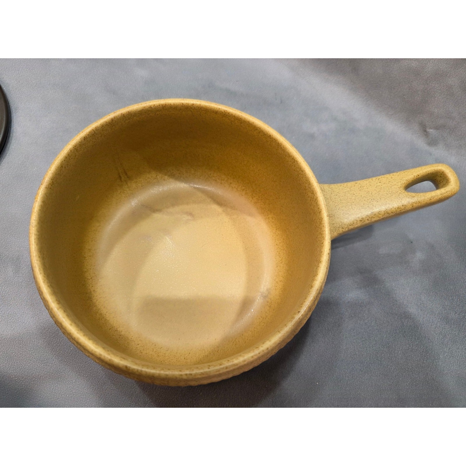 Vintage Frost In Flame Ceramic Casserole Dish with Lid Mid Century Pan Pot