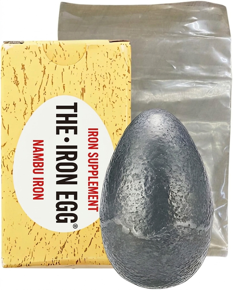 TRAUM Iron Egg Cast Iron Egg Shape Rust Resistant with Pouch & Manual Japan