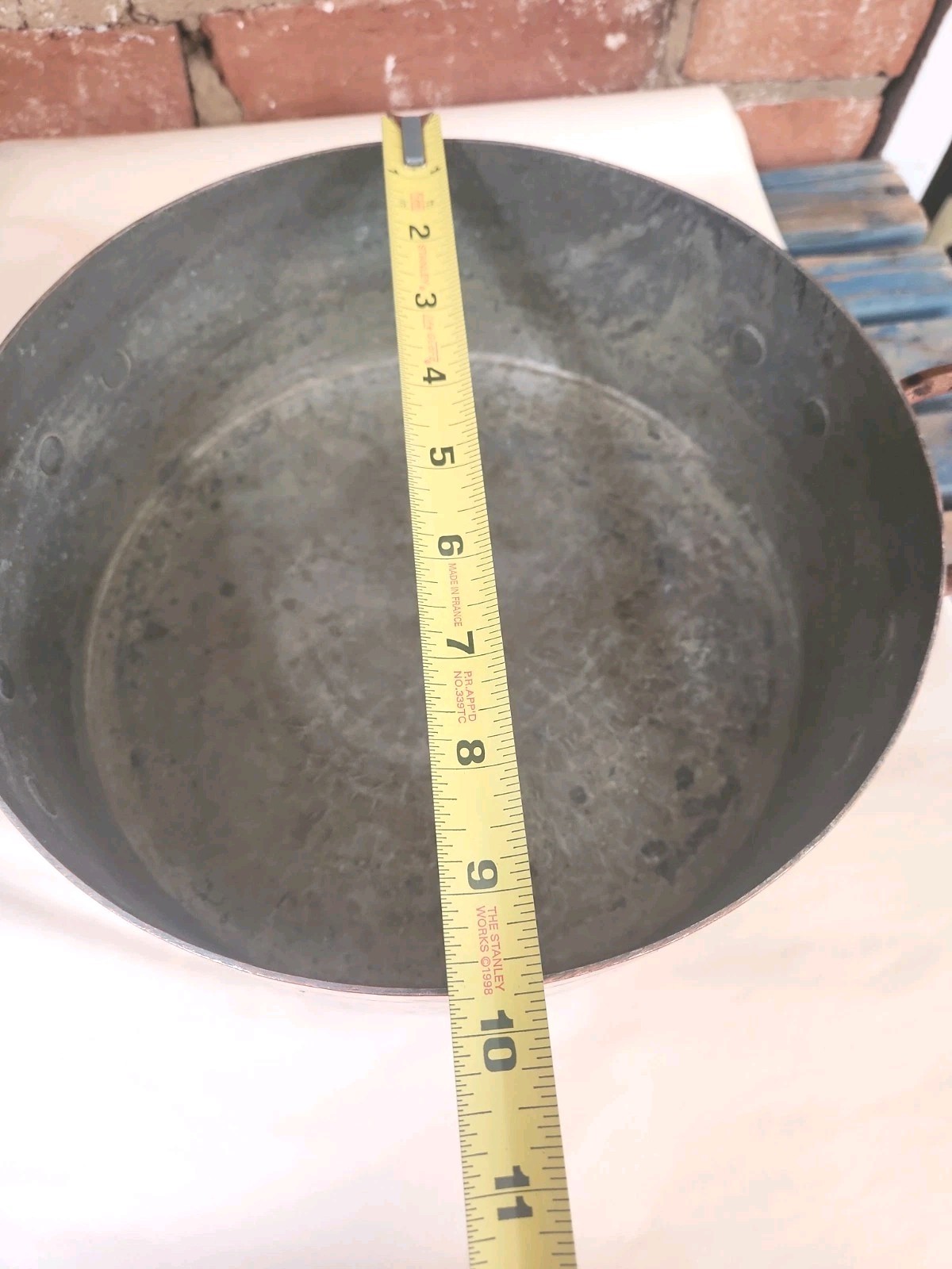 Swedish Copper Stew Pot & Lid 13.25″
