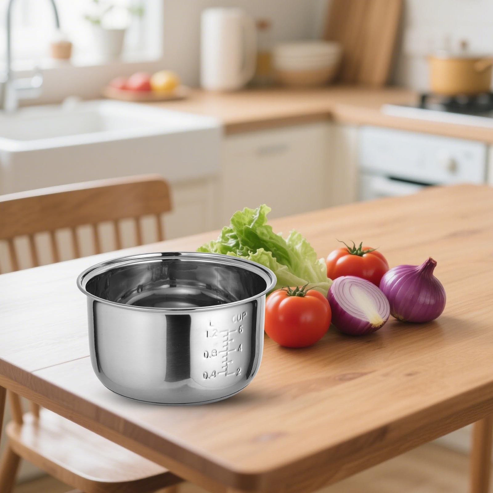 304 Stainless Steel Inner Pot 3.17 QT Rice Cooker Inner Pot Compatible with Z…