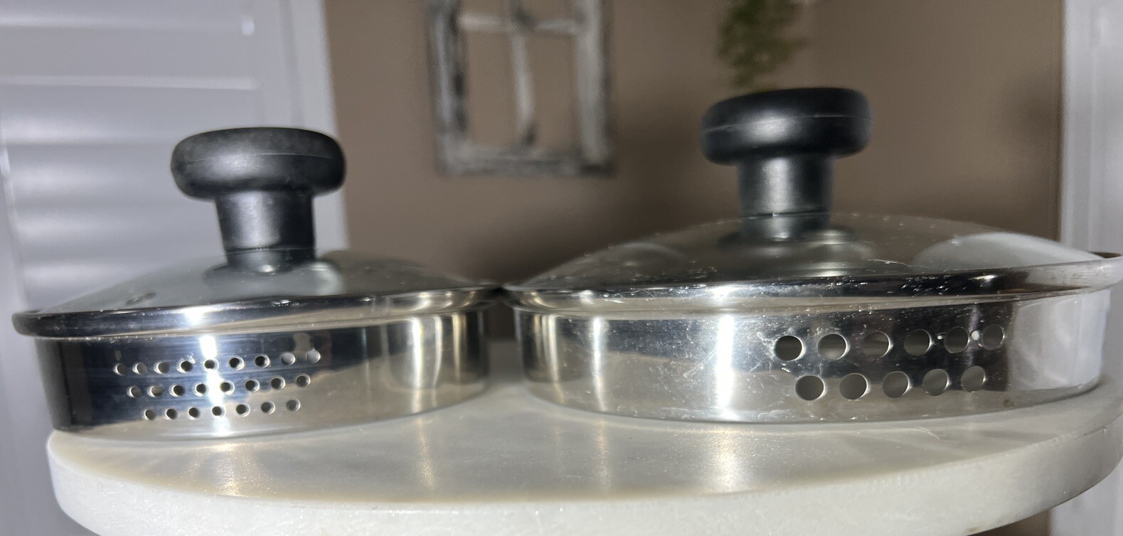 2 Pack – T-FAL Replacement Glass Lid Cover Strainer Rim -vented Rim. Free Ship