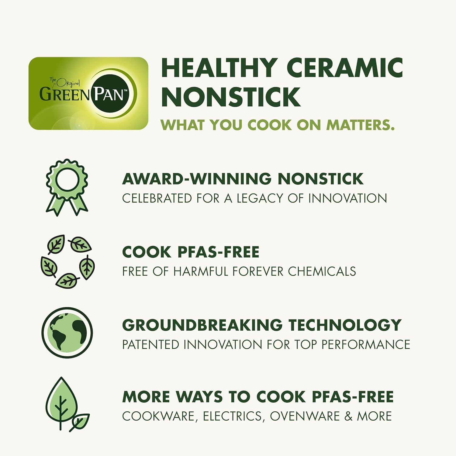 Spectra 10-Piece Cookware Set, Induction-Ready, Nonstick & Oven Safe