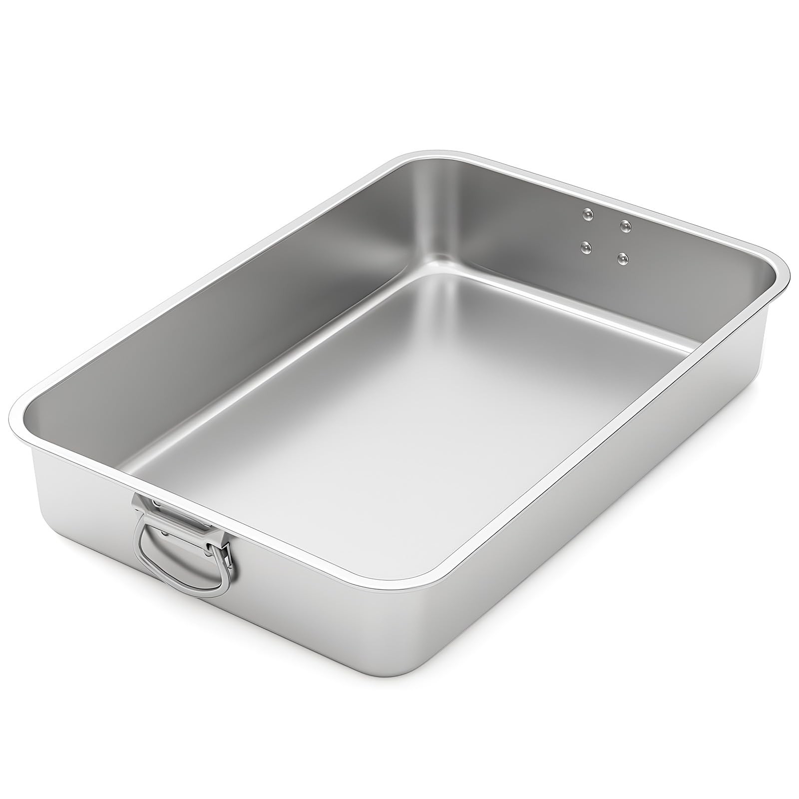23.5”x15.5”x4”roasting Pan Stainless Steel Turkey Roasting Pan Extra Large…