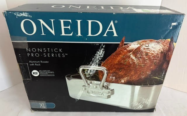 NEW Oneida Pro-Series Extra Large Aluminum Roaster with Rack