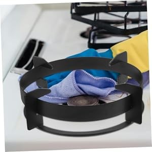 Heavy Duty Gas Stove Wok Ring 9.25 Inch Non-Slip Round Bottom Pan