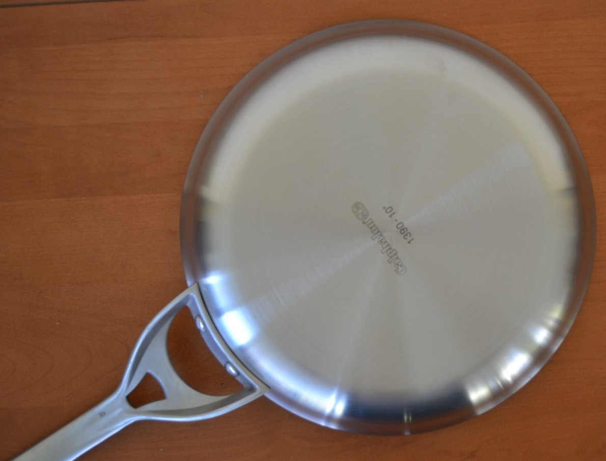 Calphalon Contemporary Stainless Steel 2 Sautepan pans with Lids and 10” Frypan