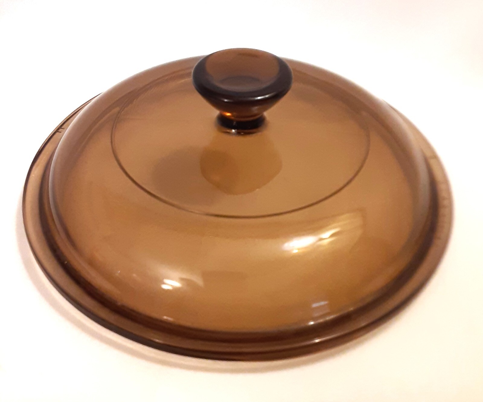 Pyrex Amber 6.25″ Replacement Lid V-1-C Lid #V-1-C