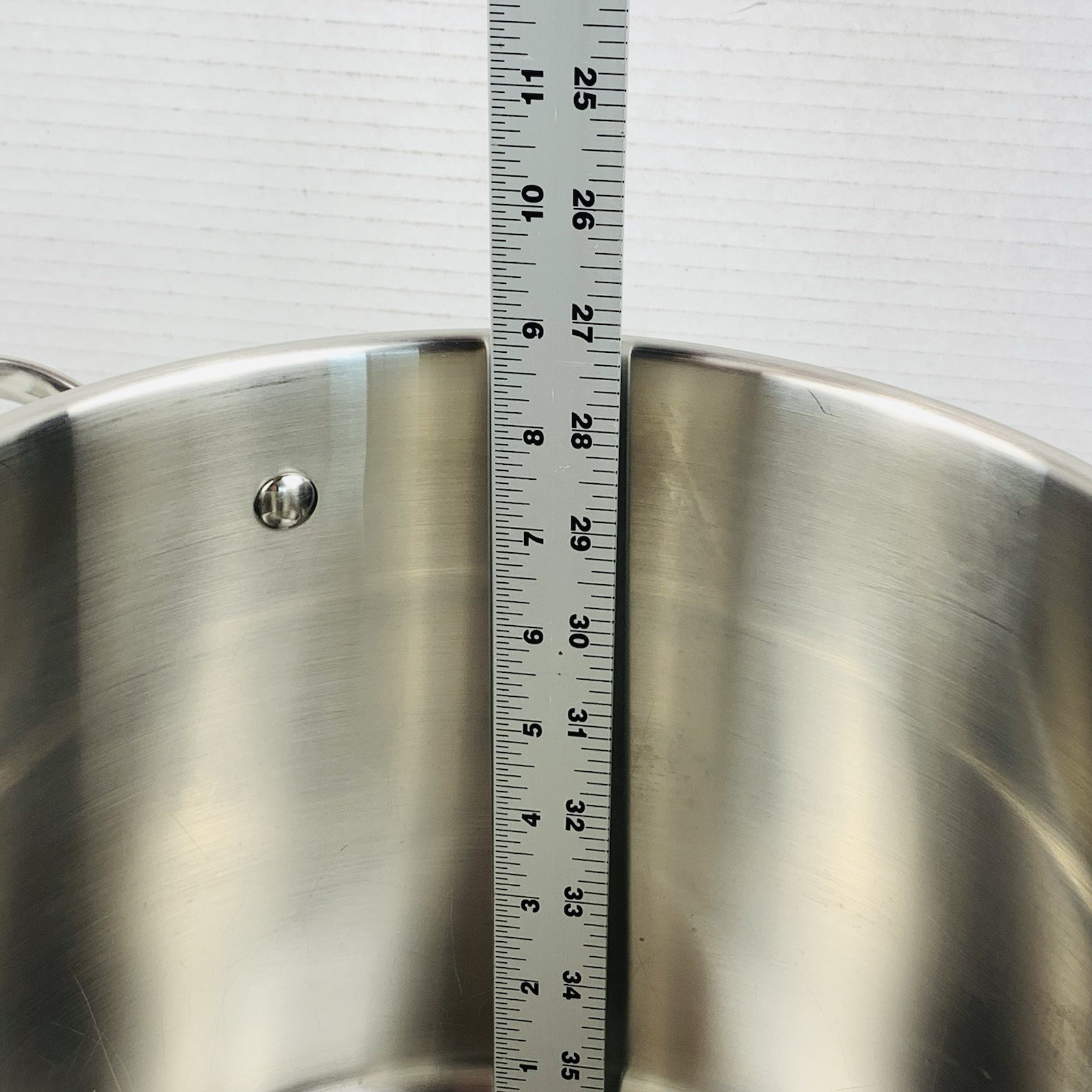 Cooks Standard Clad 12 Quart 18/10 Stainless Steel Stock Pot w/ Lid Deep Large