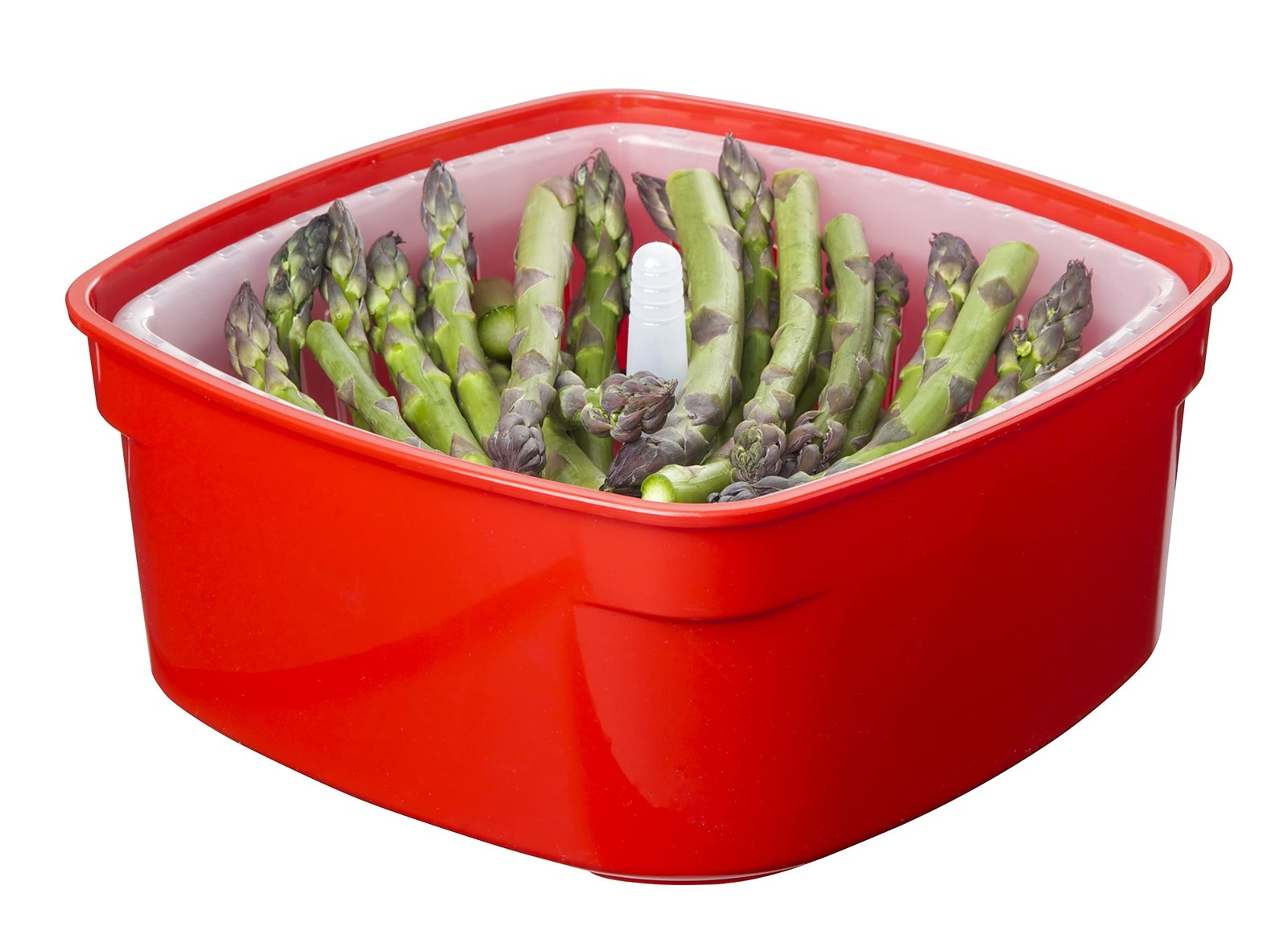 Microwave Collection Steamer Medium 83.5 oz/2.4 L Red