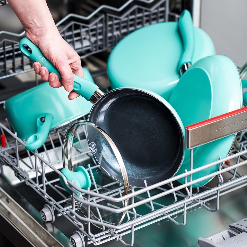 Greenlife Diamond Ceramic Non-stick 13Pc Cookware Set, Turquoise