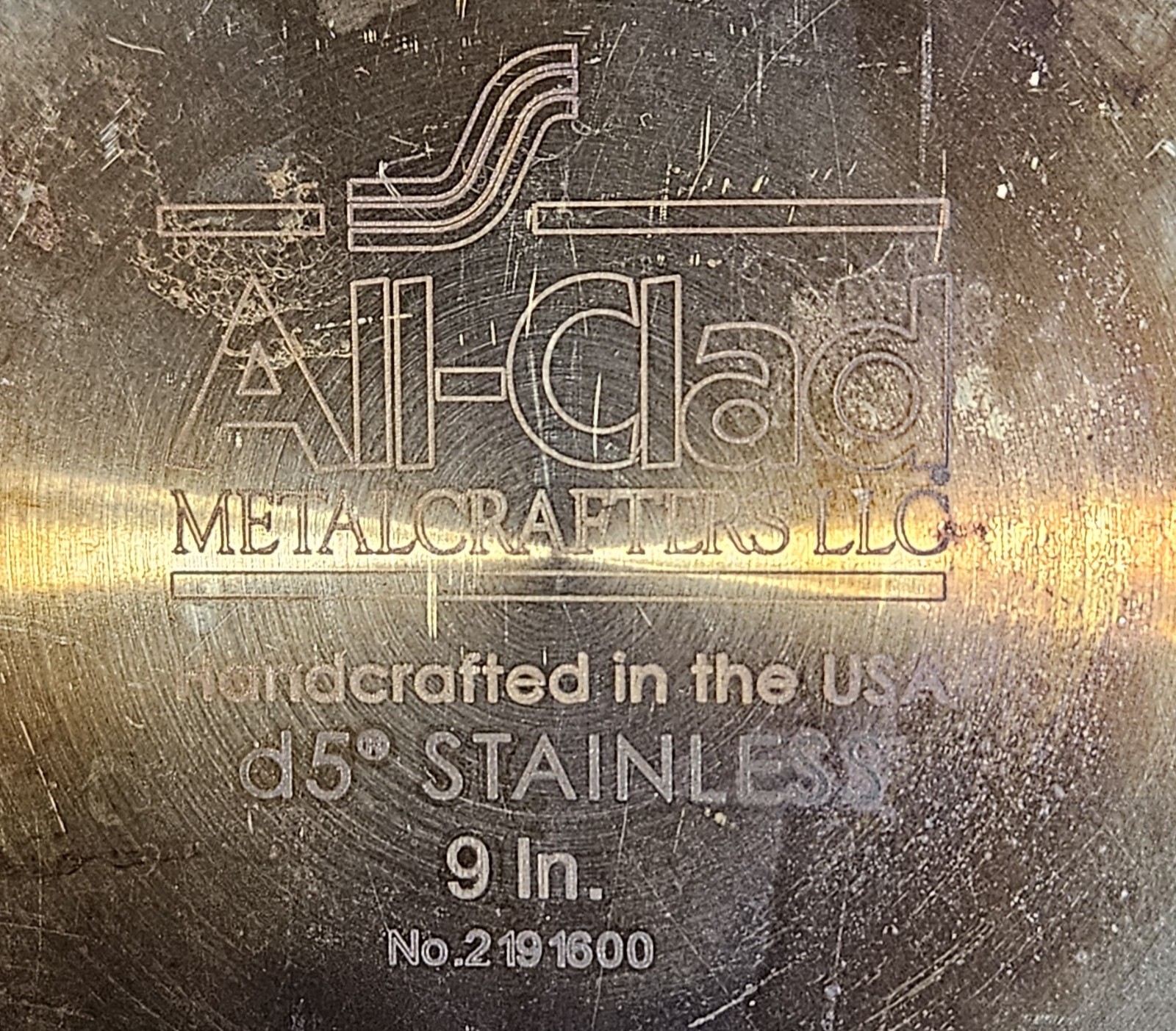 All Clad 9 Inch French Stainless Skillet Made In USA