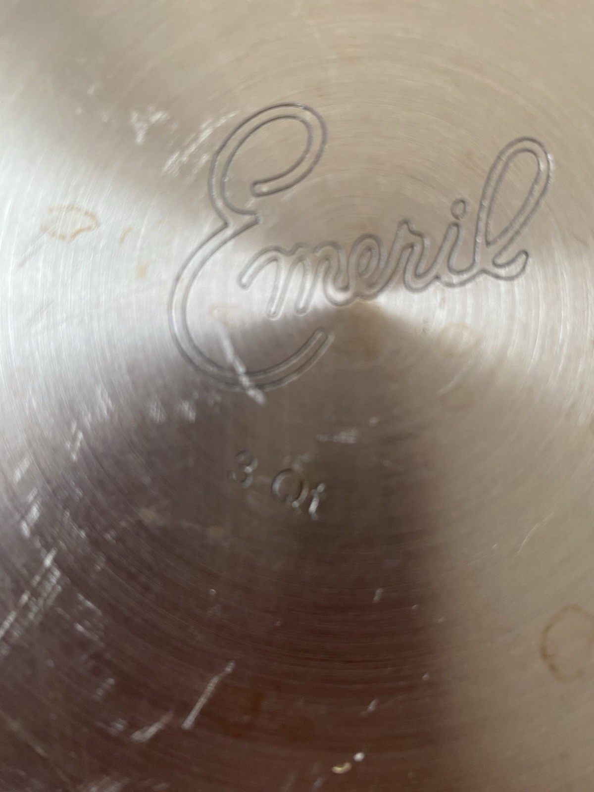 Emeril 3 Qt Saucepan Stock Pot Copper Core Stainless Steel Pot No Lid