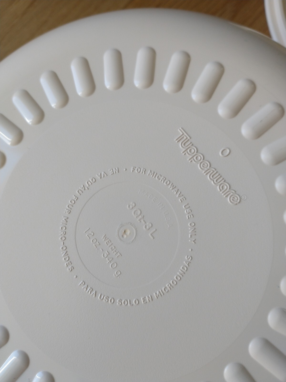 Tupperware Microwave Almond Stack Cooker 12oz, 9oz, 2-8oz Lid 2 -O- Lids