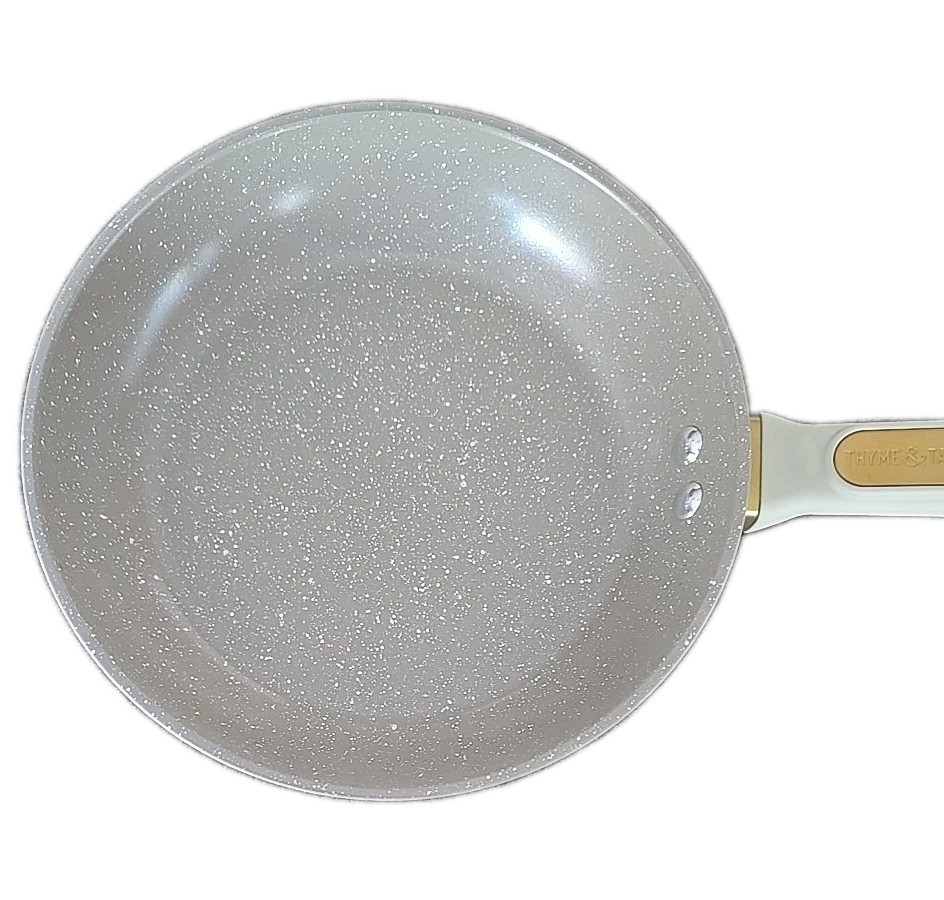 Thyme & Table ~ TAUPE Speckled ~ 8″ Frypan ~ Nonstick ~ Aluminum Skillet