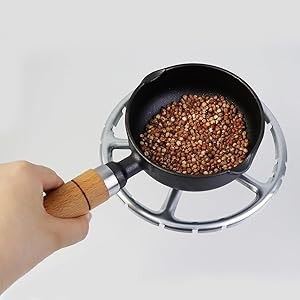 esatis 1 Pcs Mini Cast Iron Skillet Small Skillets Frying Pans, with Wok