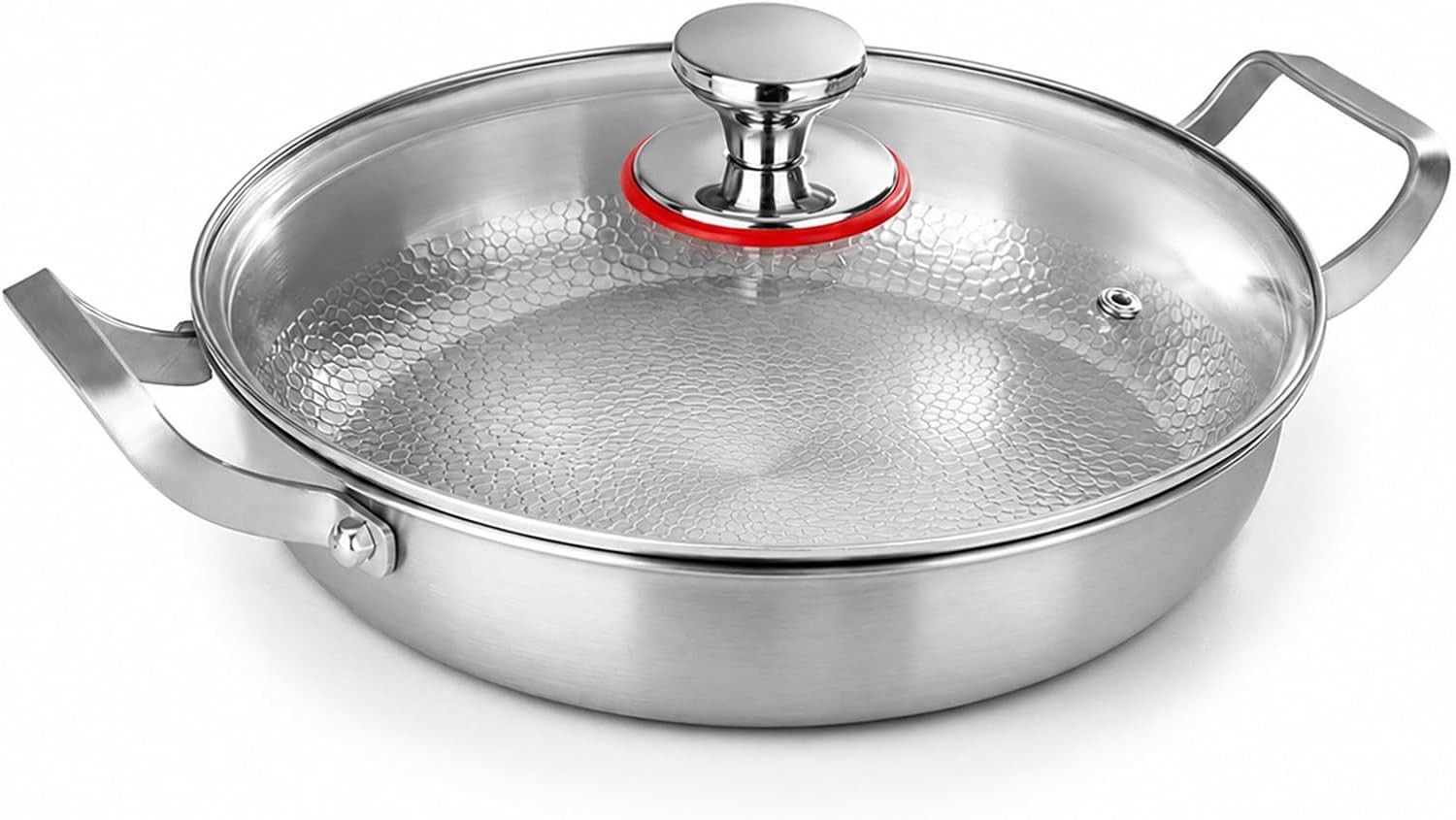 Titanium Hammered Pan, 2026 New Upgrade Double Handle Non Stick Titanium Pans fo