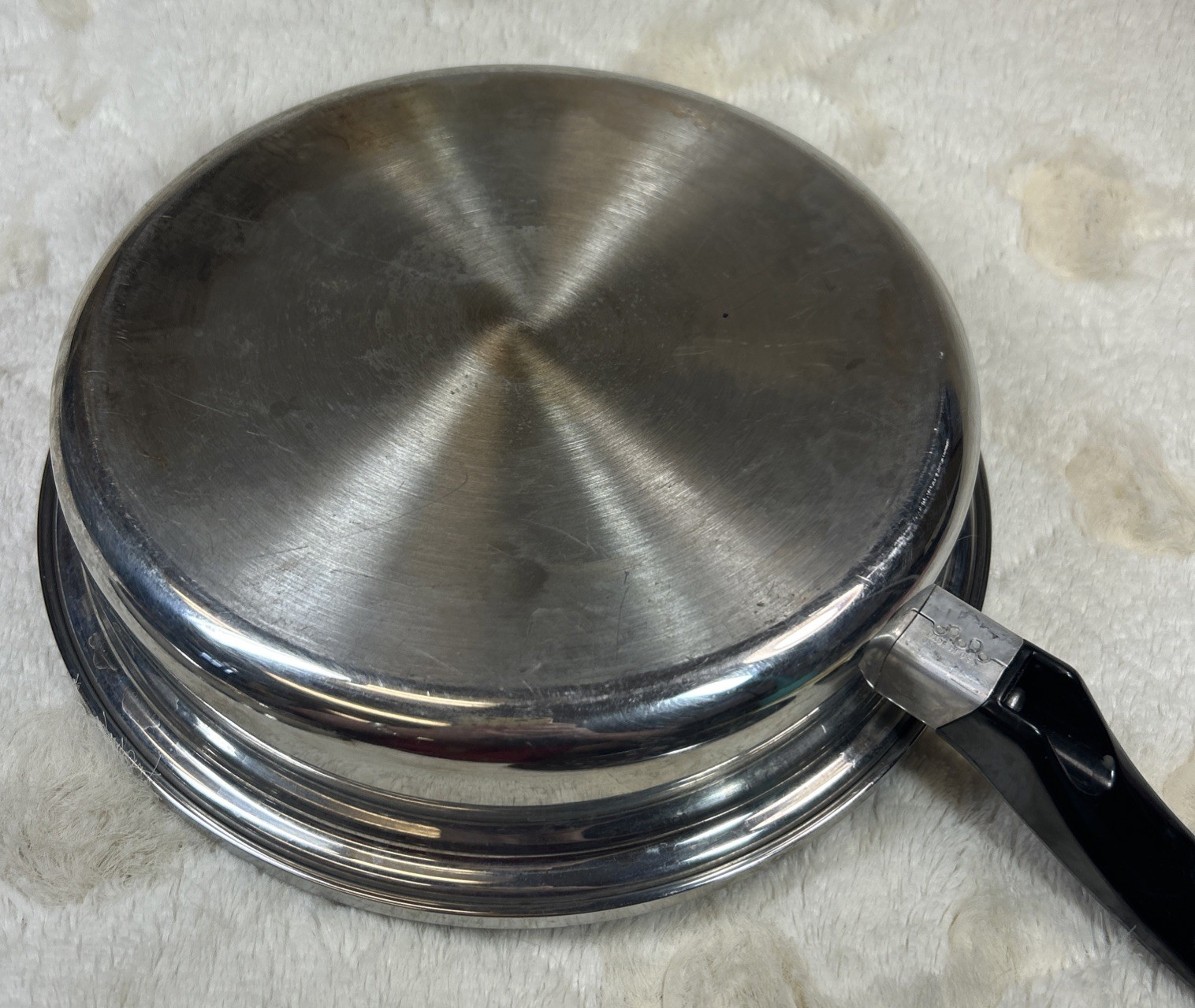 Vintage Rainbow Cookware 18-8 Multi Ply Surgical Steel Skillet W Lid & Insert 11